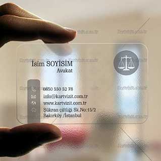 Şeffaf Kartvizit Desenim