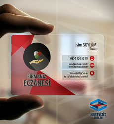 Şeffaf Eczane Kartvizit Ta