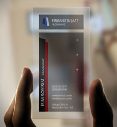 İnşaat Kartvizit Siyah