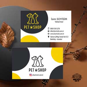 Kartvizit Pet Shop Renk