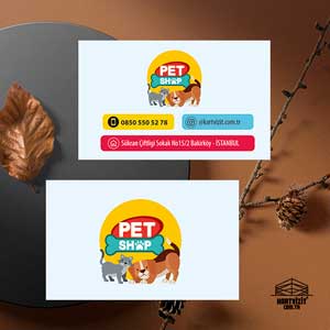 Pet Shop Kartvizit Renkler