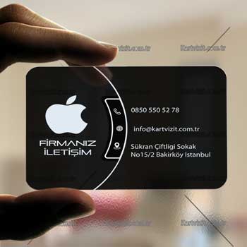 Şeffaf Kartvizit Cep Telef
