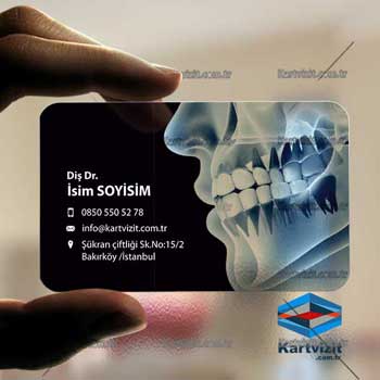 Şeffaf Kartvizit Diş Rontg