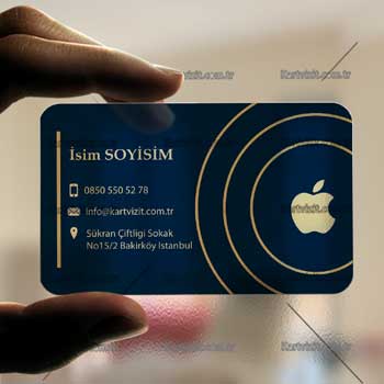 Şeffaf Kartvizit Cep Telef