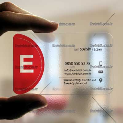 Şeffaf Eczane Kırmızı Logo