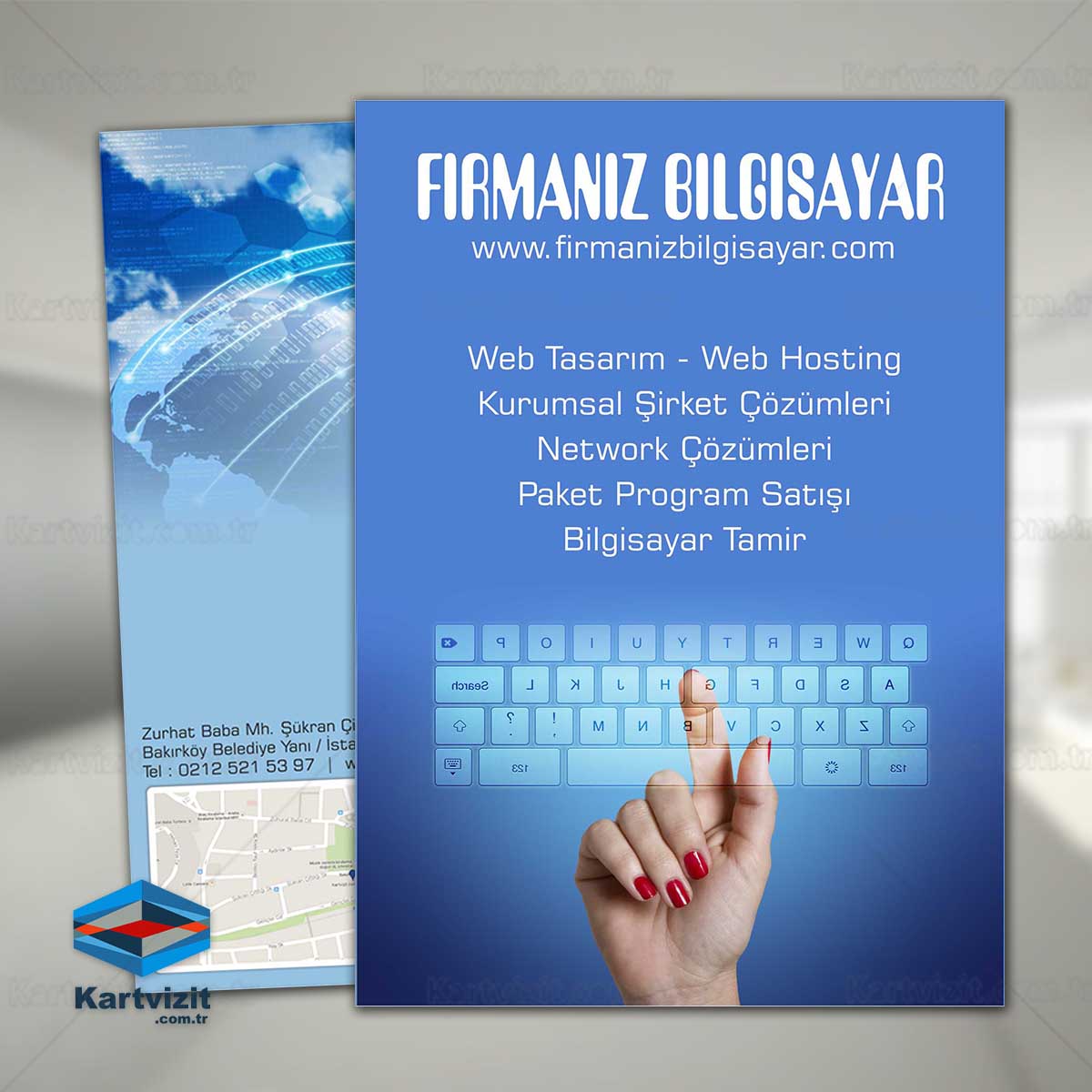 Bilgisayar El İlanı Mavi Klavye