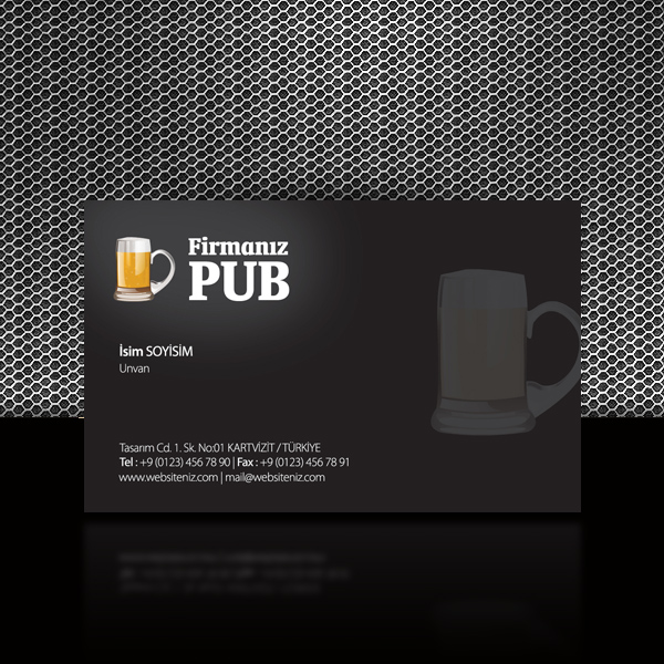 Pub - Restauran kartvizit