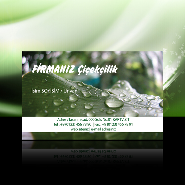 Çiçek - Peyzaj kartvizit 4