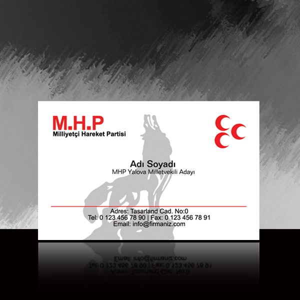 Siyasi Parti kartvizit MHP-4