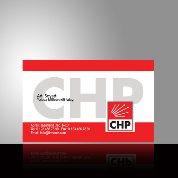 Siyasi Parti kartvizit CHP-4
