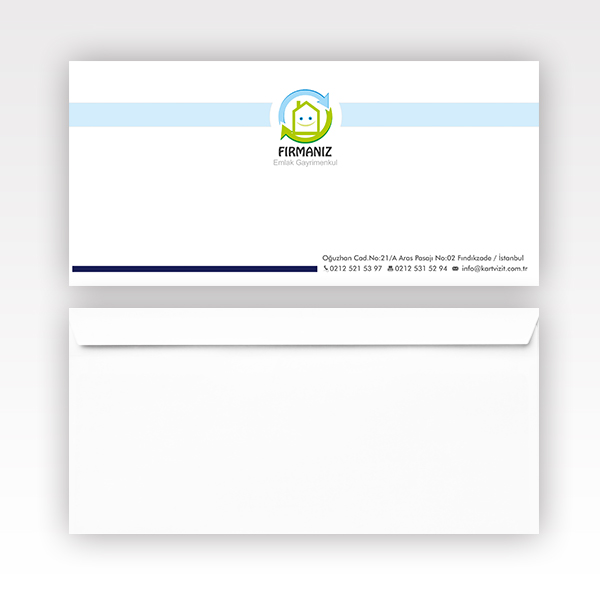 Zarf Tasarımları - Logo Gri Degrede