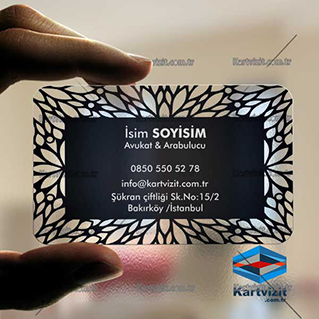 Şeffaf Kartvizit Avukat De