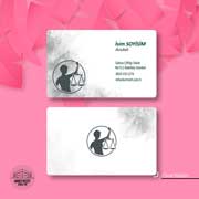 Avukat Kartvizit Siyah Mer