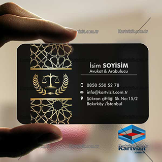 Motif Avukat Şeffaf kartvi