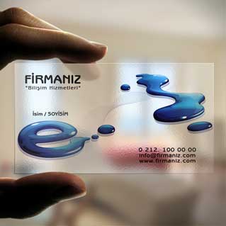 Şeffaf Kartvizitleri - Bil