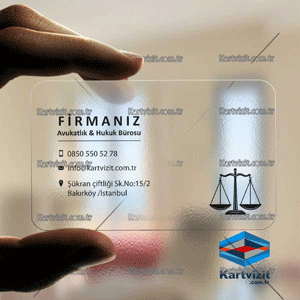 Şeffaf Avukat Kartvizit Te