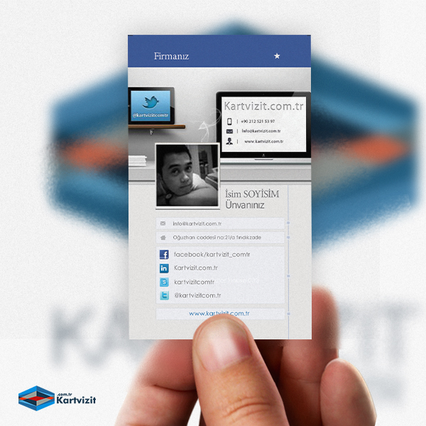 Facebook Kartvizit - Profil Kartvizit