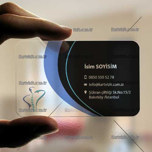 Şeffaf kartvizit Dr Fiyote