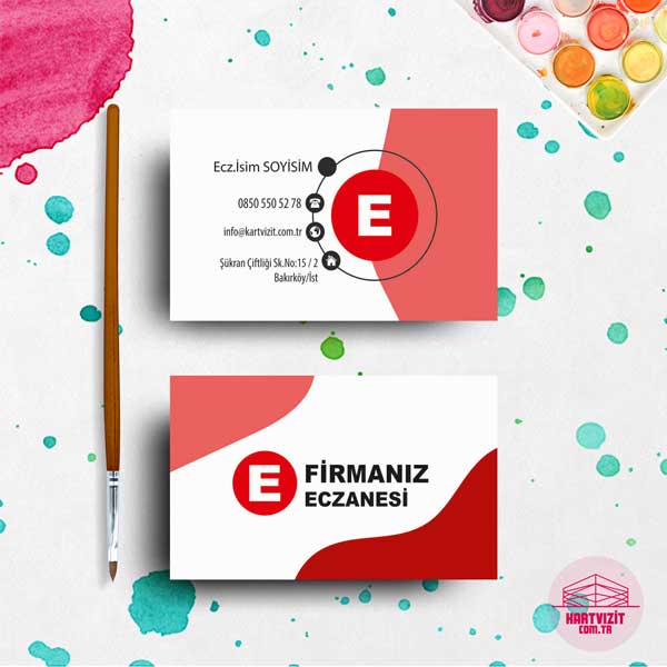 Eczane Kart Kırmızı KV6740