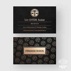 Motif Altın Avukat Kartviz