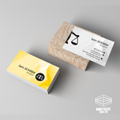 Hukuk Kartvizit - Sarı Gri