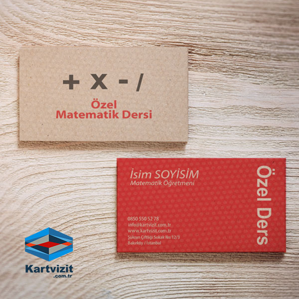 Kraft Matematik Eğitmeni Kartvizit