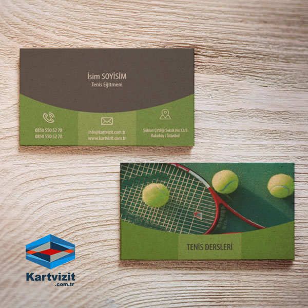 Tenis Kartvizit Tasarımı Kraft