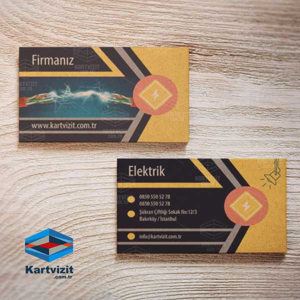 Kraft Elektrikçi Kartvizit Tasarımı