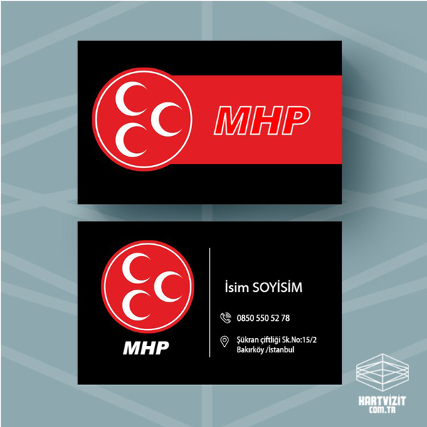 Siyasi Parti kartvizit MHP-3