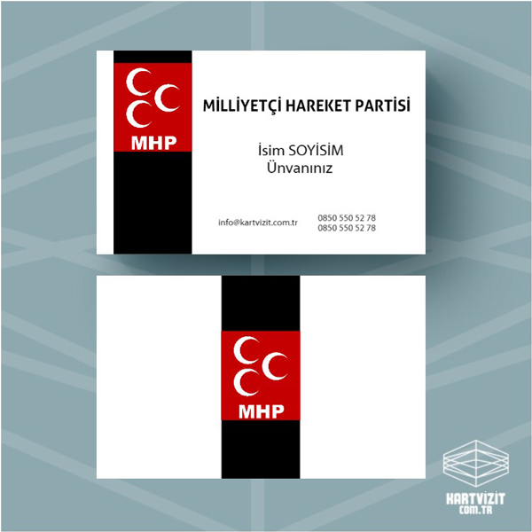 Siyasi Parti kartvizit MHP-2