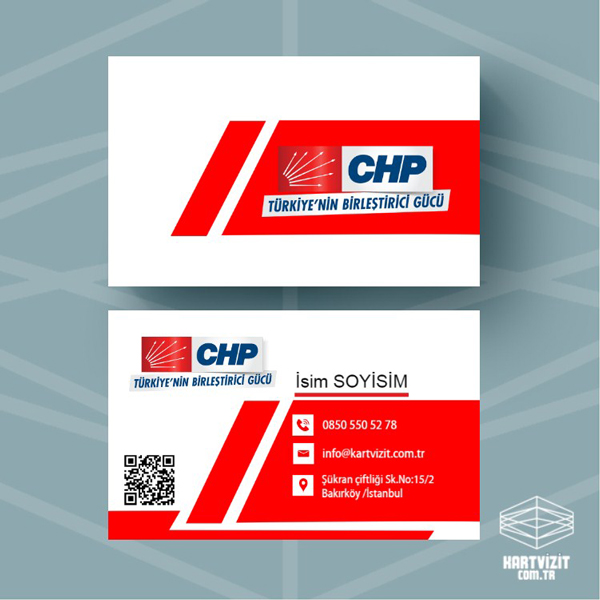 Siyasi Parti kartvizit CHP-3