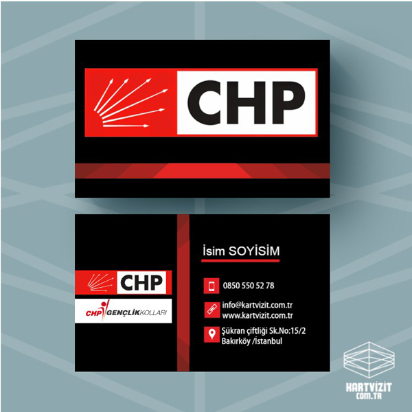Siyasi Parti kartvizit CHP-1