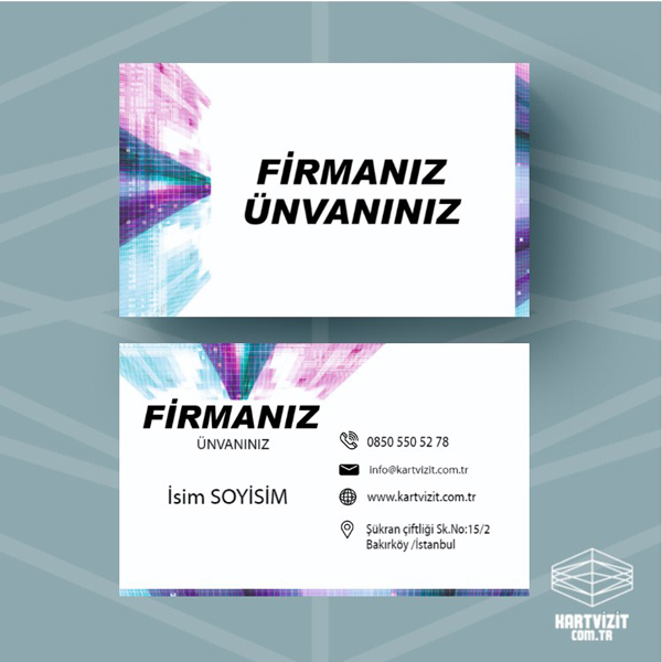 Özel kartvizit Mozik Desen Geçişi