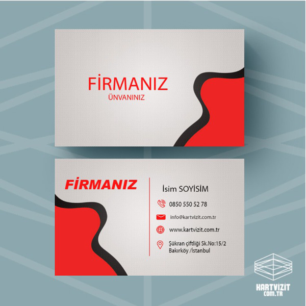 Özel Kartvizit Mor Köşeli