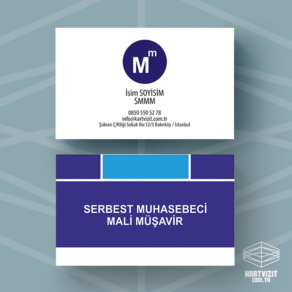 yuvarlak logo muhasebe Kartvizit