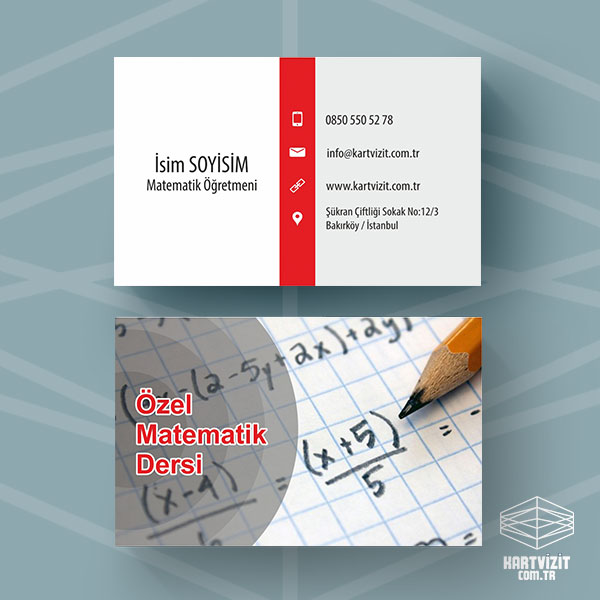 Özel Matematik Dersi Kartvizit