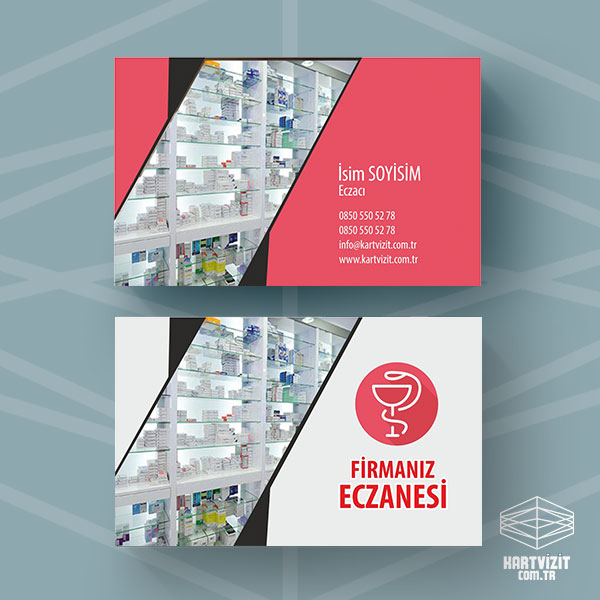 Eczane Kartvizit Resimli  KV5133 600x600