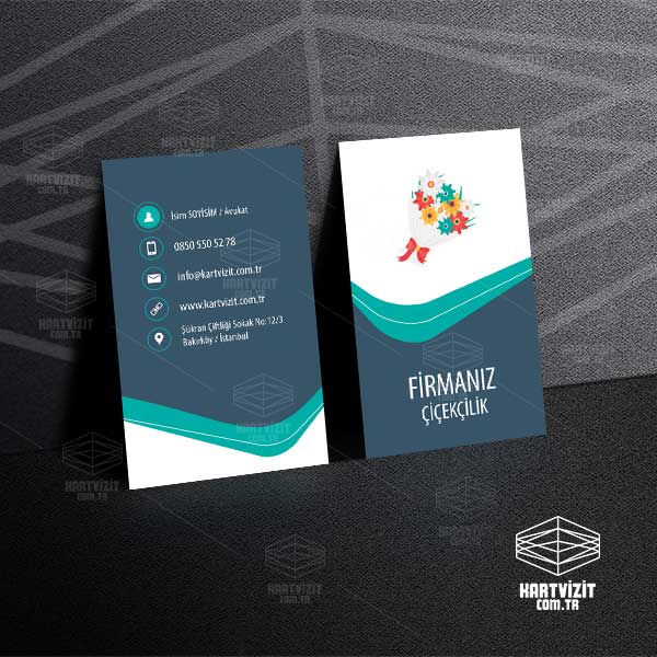 Yeşil Çiçekçi Kartvizit