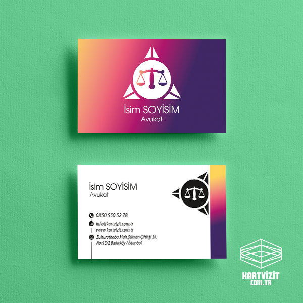 Space Color Business Card