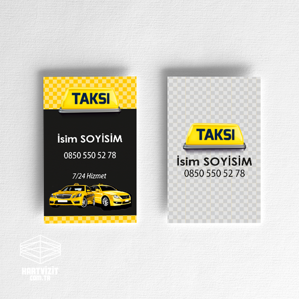 Dik Taksi Kartvizit damalı