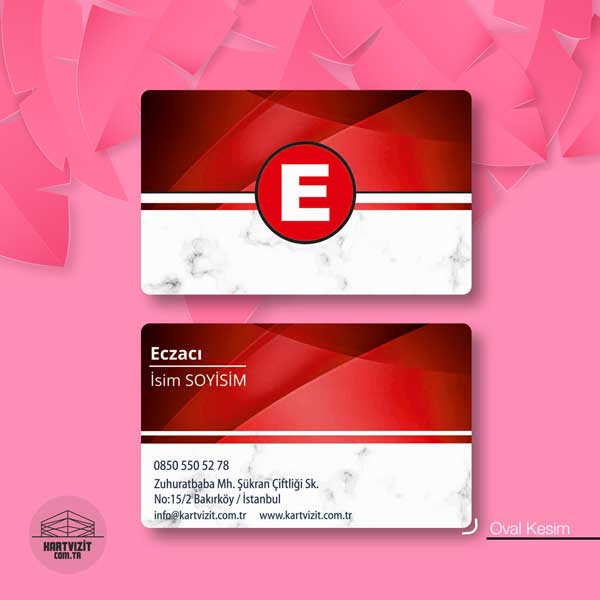Kırmızı Büyü Eczane Kartvizit KV6726