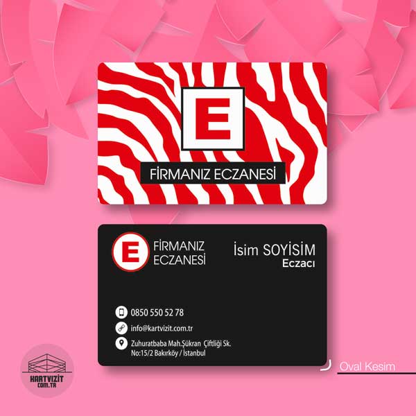 Eczane Zebra Kırmızı Zemin KV6737 600x600