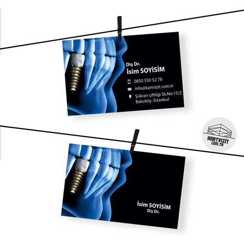 Dent İmplant kartvizit