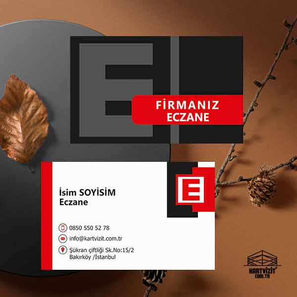KV7028 Kartvizit Eczanem Stil
