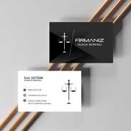 Avukat Sİyah Kartvizit