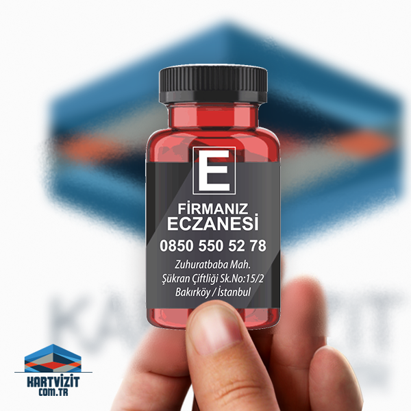 Kırmızı Şişe Eczane Magneti