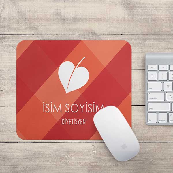 Ekoseli Yapraklar Mouse Pad