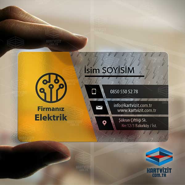 Elektronik Şeffaf Kartvizit