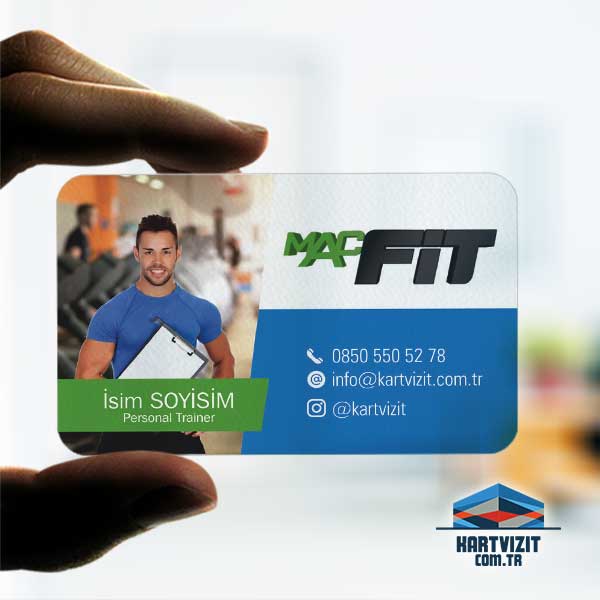 Personal Trainer Şeffaf Kartvizit