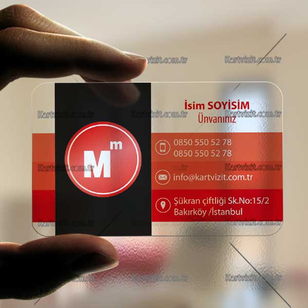 Kartvizit Şeffaf Muhasebe 